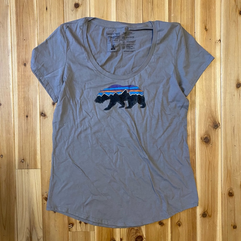 Patagonia Fitz Roy Bear Scoop Neck Organic Cotten T